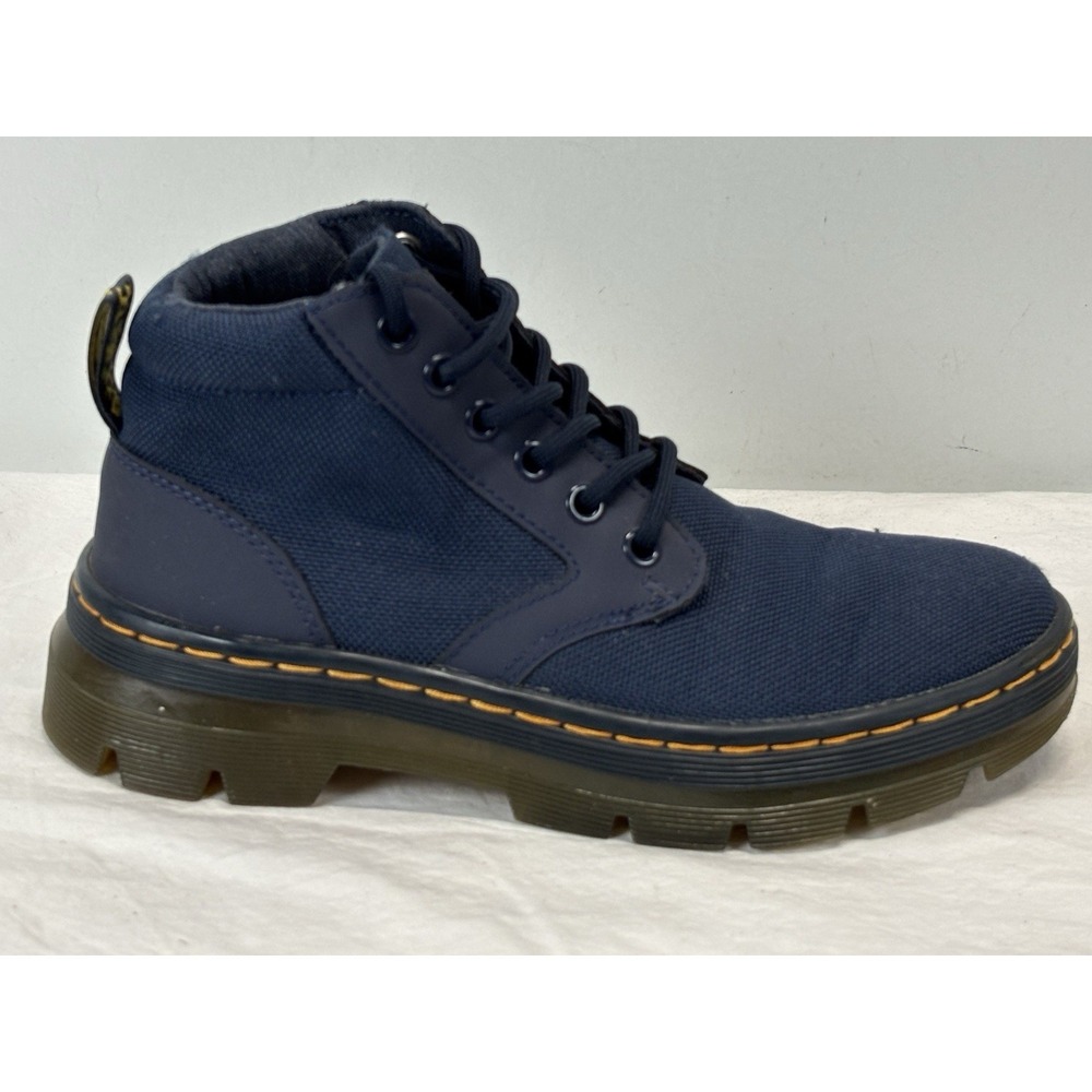 Doc Dr Martens Canvas Bonny Boots Sz 4M 5W Lace Up Indigo Blue